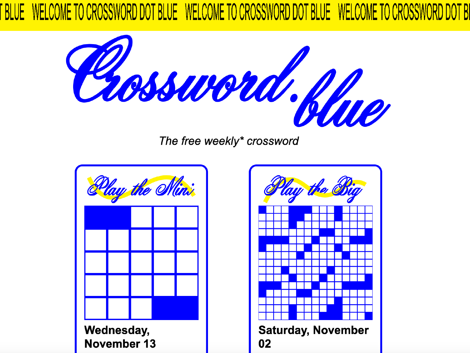 Crossword Dot Blue screenshot